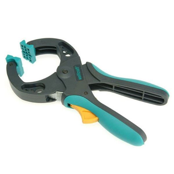 Wolfcraft 3632000 Ratchet Clamping Lever FZR 50 - 50mm Clamp Width, Fiberglass Plastic, Angled Arms - View #2